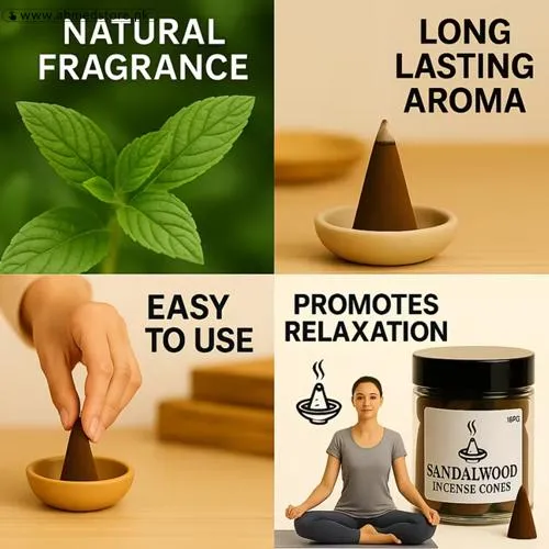 Handcrafted Sandalwood Incense Cones