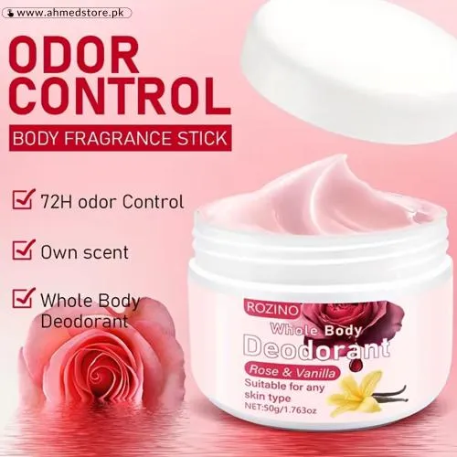 Rose & Vanilla Whole Body Deodorant Cream