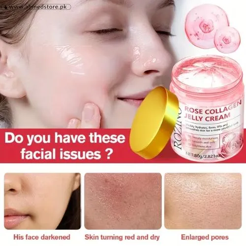Instant Tighten Lift Rose Collagen Jelly Cream