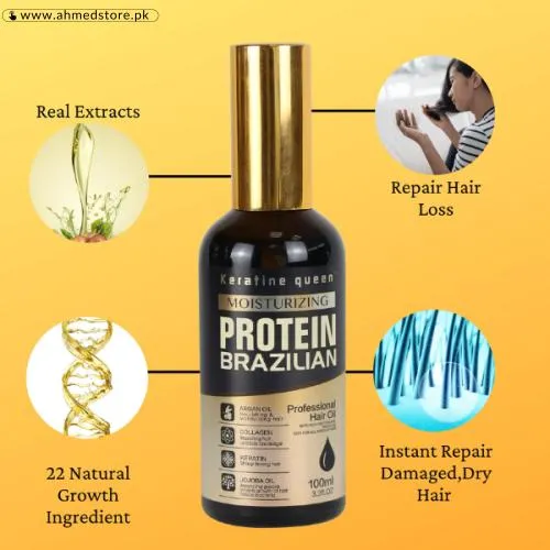Keratin Queen Protein Brazilian Hair Serum