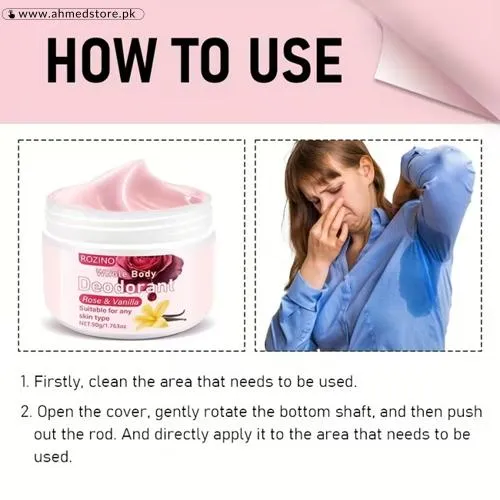 Rose & Vanilla Whole Body Deodorant Cream